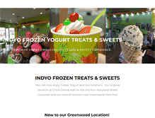 Tablet Screenshot of indyofrozenyogurt.com